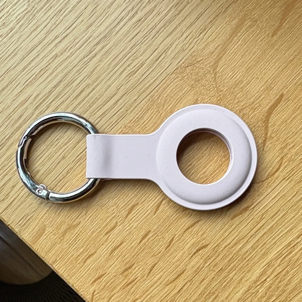 AirTag Pink Keychain Holder